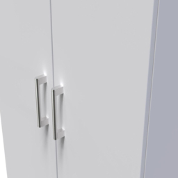 Crowndale Devon Ready Assembled 2 Door Grey Matt Wardrobe - Wilko - thumbnail 7