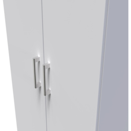 Crowndale Devon Ready Assembled 2 Door Grey Matt Wardrobe - Wilko - thumbnail 6