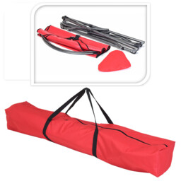 Hammock With Cushion - Size: Single - Red - Wilko - thumbnail 3