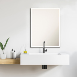 Sorrelis Strava Tunable LED Mirror 80 x 60cm - Size: 60 x 80 x 2.8cm - Multi - Wilko - thumbnail 3