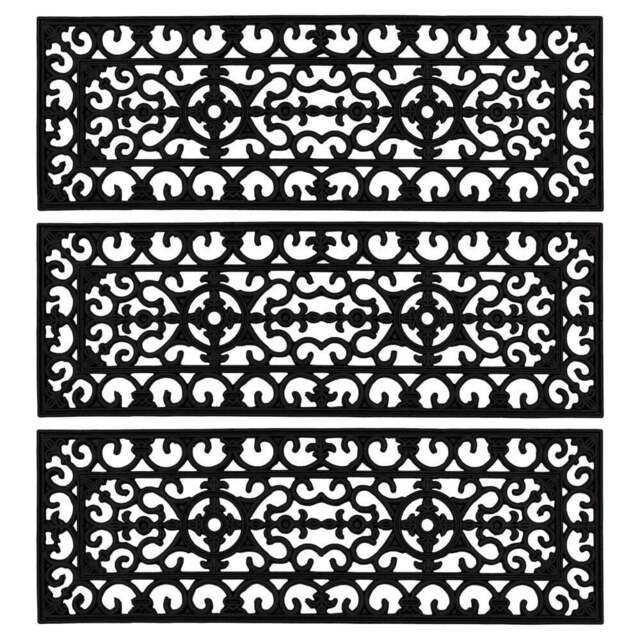 Lexi Rubber Step Mat 25 x 75cm 3 Pack - JVL Homewares - Wilko - image 1