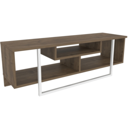 Decorotika Asal Walnut and White Wide TV Unit - Size: 40.2 x 119.4 x 35.2cm - Multi - Wilko - thumbnail 3