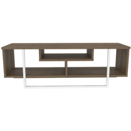 Decorotika Asal Walnut and White Wide TV Unit - Size: 40.2 x 119.4 x 35.2cm - Multi - Wilko - thumbnail 7