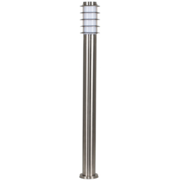 ValueLights Wharf Set of 4 Silver Warm White Bulb Bollard Lights 1m - Size: 100 x 11.5 x 101cm - Wilko - thumbnail 1