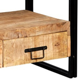 Brooklyn Carnaby 3 Drawer Single Shelf Industrial Large Plasma TV Unit - Brown - Wilko - thumbnail 5