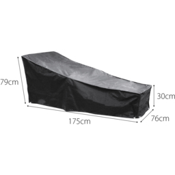 Cozy Bay EZBreathe Black Sun Lounger Cover - Size: 79 x 76 x 175cm - Wilko - thumbnail 6