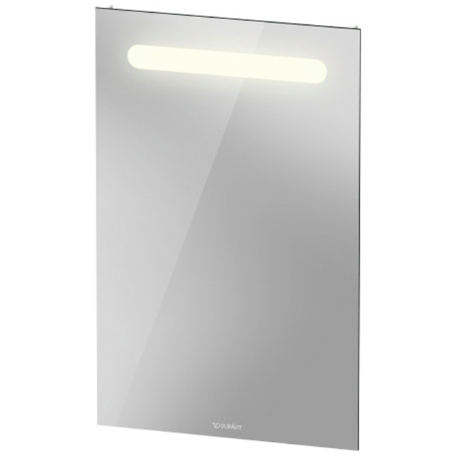 Duravit Matt White LED Wall Mirror 70 x 45cm - Size: 70 x 45 x 3.5cm - Wilko - image 1