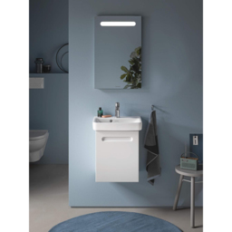 Duravit Matt White LED Wall Mirror 70 x 45cm - Size: 70 x 45 x 3.5cm - Wilko - thumbnail 3