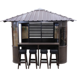 Canadian Spa Company Fraser 3 x 3m Brown Gazebo - Wilko - thumbnail 3