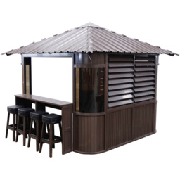 Canadian Spa Company Fraser 3 x 3m Brown Gazebo - Wilko - thumbnail 4