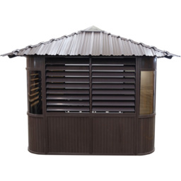 Canadian Spa Company Fraser 3 x 3m Brown Gazebo - Wilko - thumbnail 7