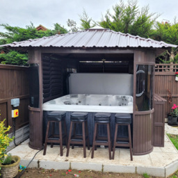 Canadian Spa Company Fraser 3 x 3m Brown Gazebo - Wilko