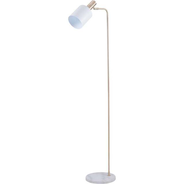 Pacific Lifestyle Biba White and Gold Marble Footed Floor Lamp - Wilko - image 1