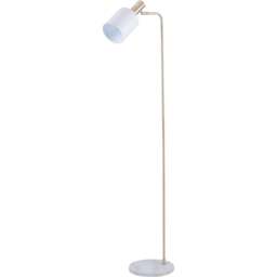 Pacific Lifestyle Biba White and Gold Marble Footed Floor Lamp - Wilko