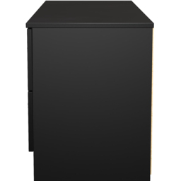 Crowndale Avon 4 Drawer Matt Black Bed Box Ready Assembled - Black Matt - Wilko - thumbnail 4