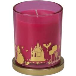 Disney Princess Aurora Briar Rose and Vanilla Scented Candle 213g - Size: 6.5 x 5.3 x 5.8cm - Pink - Wilko - thumbnail 1