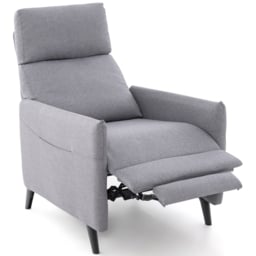 Costway Grey Recliner Armchair with Footrest - Size: Single - Wilko - thumbnail 4