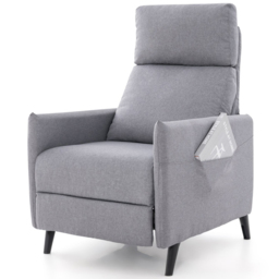 Costway Grey Recliner Armchair with Footrest - Size: Single - Wilko - thumbnail 3