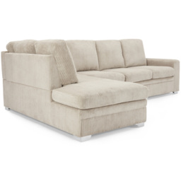 Home Detail Alcott 6 Seater Mocha Jumbo Cord Fabric Left Hand Corner Sofa - Brown - Wilko - thumbnail 5