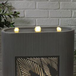 Fern Cut Out Water Feature - Grey - Wilko - thumbnail 6