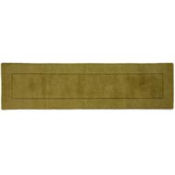 Esme Olive Wool Runner 60 x 230cm - Green - Esme Home - Wilko