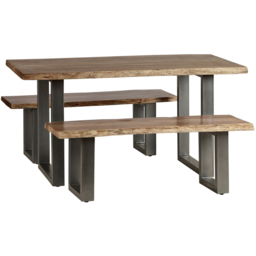 Brooklyn Barima 4 Seater Wooden Dining Table - Brown - Wilko - thumbnail 5