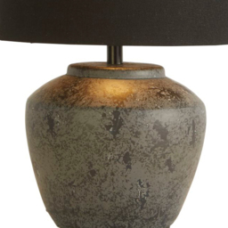 Lighting Collection Black Ceramic Lamp - Size: 37 x 25 x 25cm - Wilko - thumbnail 5