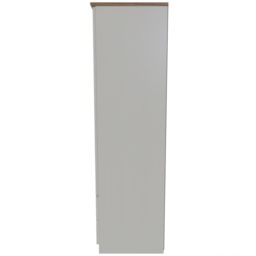 Crowndale Victoria 2 Door 2 Drawer Cream Ash and Oak Wardrobe - Size: 2 Door, 2 Drawer - Wilko - thumbnail 4