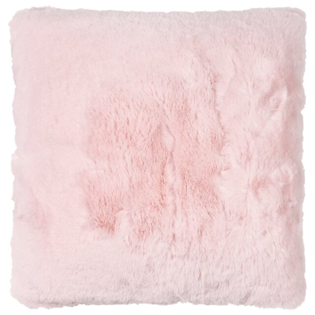 Divante Blush Rabbit Faux Fur Cushion 45cm - Size: 45 x 45cm - Wilko - image 1