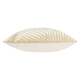 Paoletti Evoke Ivory Cut Velvet Cushion - Size: 45 x 45 cm - Cream - Wilko - thumbnail 6