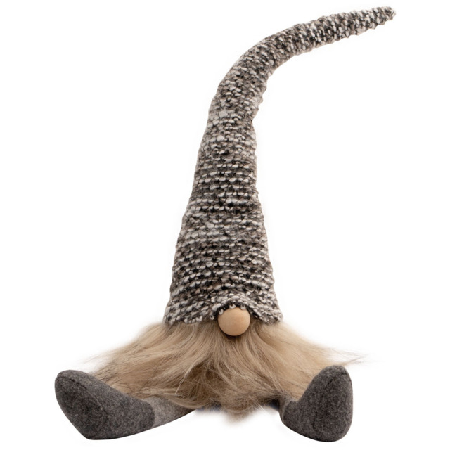 St Helens Multicoloured Hat Grey Gonk Christmas Decoration 43cm - Size: 9 x 9 x 43cm - Wilko - image 1