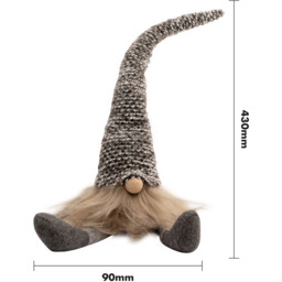 St Helens Multicoloured Hat Grey Gonk Christmas Decoration 43cm - Size: 9 x 9 x 43cm - Wilko - thumbnail 7