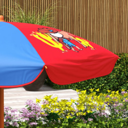 Outsunny Kids Cowboy Bistro Set with Parasol - Size: 2 Seater - Multi - Wilko - thumbnail 4