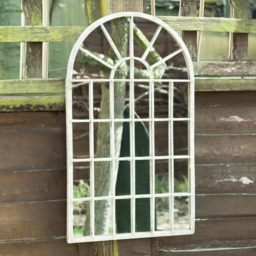 MirrorOutlet Dorset Rustic Arched Accent Wall Mirror 60 x 36cm - Size: 60 x 36 x 3cm - Green - Wilko - thumbnail 4