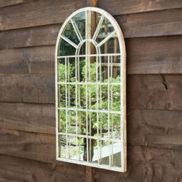 MirrorOutlet Dorset Rustic Arched Accent Wall Mirror 60 x 36cm - Size: 60 x 36 x 3cm - Green - Wilko - thumbnail 5
