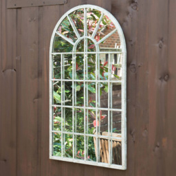 MirrorOutlet Dorset Rustic Arched Accent Wall Mirror 60 x 36cm - Size: 60 x 36 x 3cm - Green - Wilko - thumbnail 3