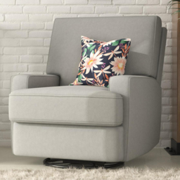 Dorel Rylan Grey Swivel and Gliding Recliner Chair - Size: Single - Wilko