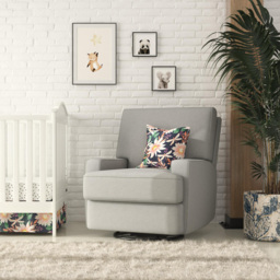Dorel Rylan Grey Swivel and Gliding Recliner Chair - Size: Single - Wilko - thumbnail 7