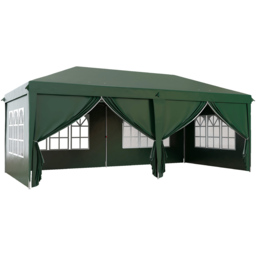 Outsunny 3 x 6m Green Steel Frame Pop Up Gazebo - Wilko - thumbnail 3