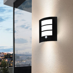 EGLO City Black Exterior Sensor Wall Light - Size: 23.5 x 11.0 x 26.0cm - Wilko - thumbnail 3