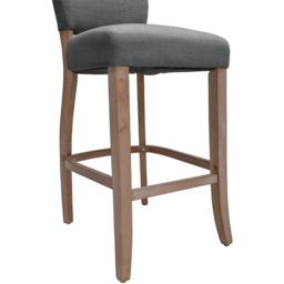 Living and Home Wooden Bar Stool Set of 2 - Grey - Wilko - thumbnail 6