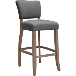 Living and Home Wooden Bar Stool Set of 2 - Grey - Wilko - thumbnail 3