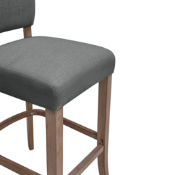 Living and Home Wooden Bar Stool Set of 2 - Grey - Wilko - thumbnail 5