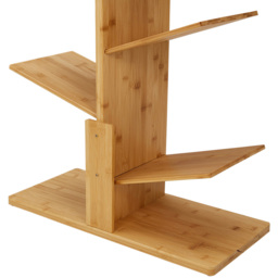 H&O Direct 5 Shelf Wooden Tree Bookshelf - Size: 84.5 x 60 x 27cm - Cream - Wilko - thumbnail 4