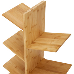 H&O Direct 5 Shelf Wooden Tree Bookshelf - Size: 84.5 x 60 x 27cm - Cream - Wilko - thumbnail 5