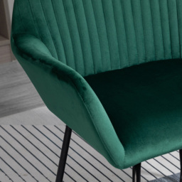 Portland Teal Green Linen Accent Armchair - Size: Single - Wilko - thumbnail 4