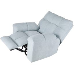 Living and Home Blue Chenille 270 Swivel Electric Recliner Chair with USB Charging - Size: Single - Wilko - thumbnail 5