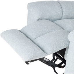 Living and Home Blue Chenille 270 Swivel Electric Recliner Chair with USB Charging - Size: Single - Wilko - thumbnail 7
