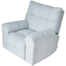 Living and Home Blue Chenille 270 Swivel Electric Recliner Chair with USB Charging - Size: Single - Wilko - thumbnail 3