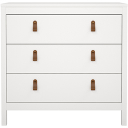 Florence Barcelona 3 Drawer White Chest of Drawers - Wilko - thumbnail 4